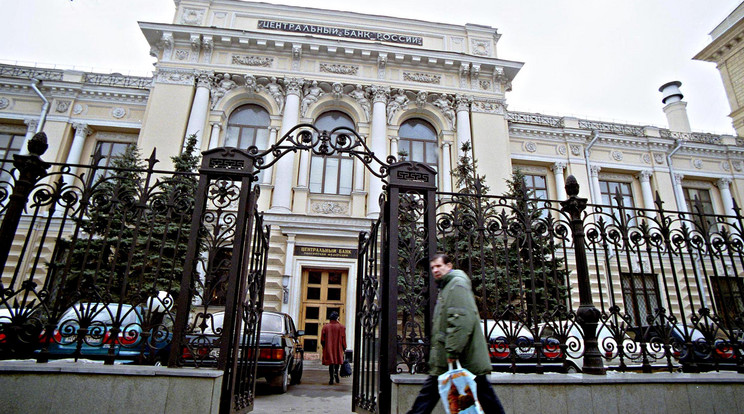 Az Orosz Központi Bank épülete Moszkvában: ez a pénzintézet az egyik legfőbb érintett /Fotó: Northfoto