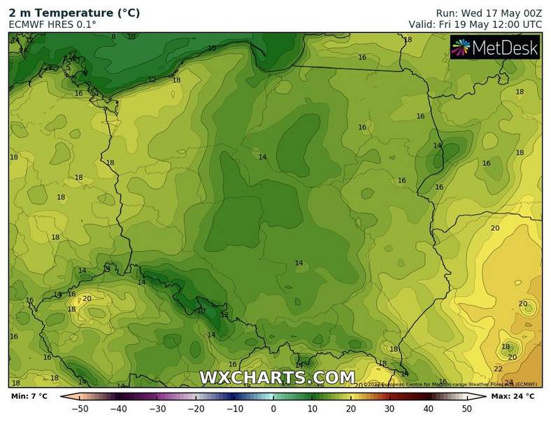 Temperatura pozostawi wiele do życzenia i miejscami jedynie nieznacznie przekroczy 10 st. C