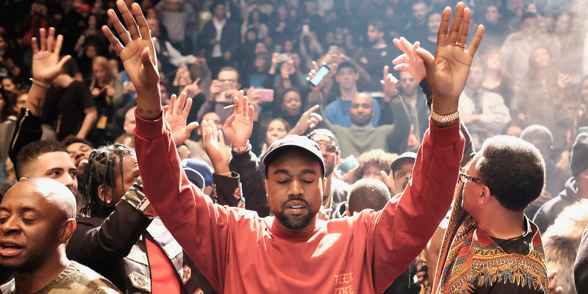 Kanye West showed off the trailer for 'Only One' for the first time at Madison Square Garden during the livestream for his new fashion line and latest album "The Life of Pablo."