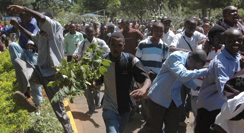 KU Students Stage Demonstrations