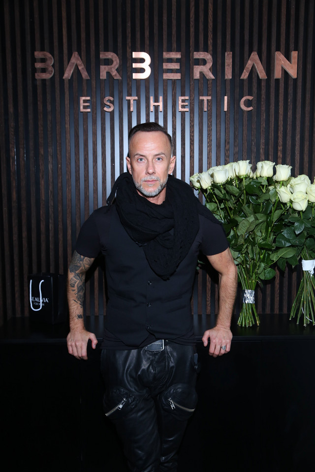 Nergal na otwarciu kliniki Barberian Esthetic