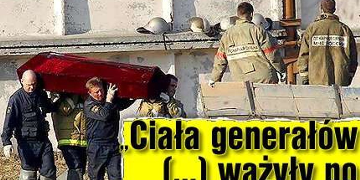 "Ciała generałów przywożone do Warszawy ważyły po 25 kg"