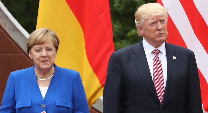 trump merkel