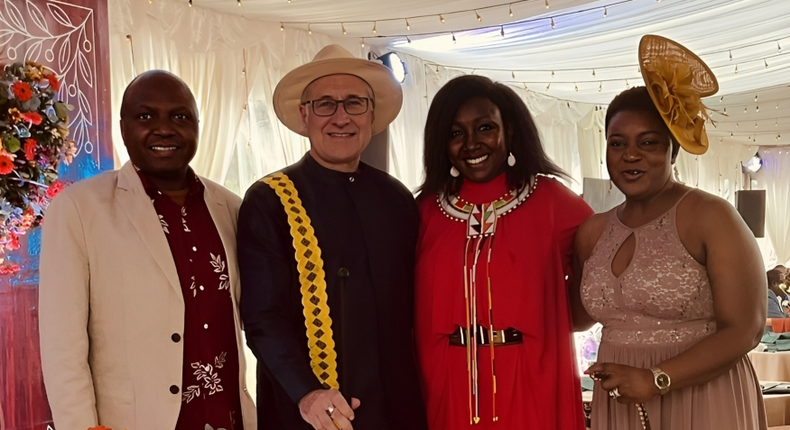 CS Susan Nakhumicha and Donald Kipkorir with Gladys Shollei and Neil Horn during their exclusive ceremony on August 7, 2023