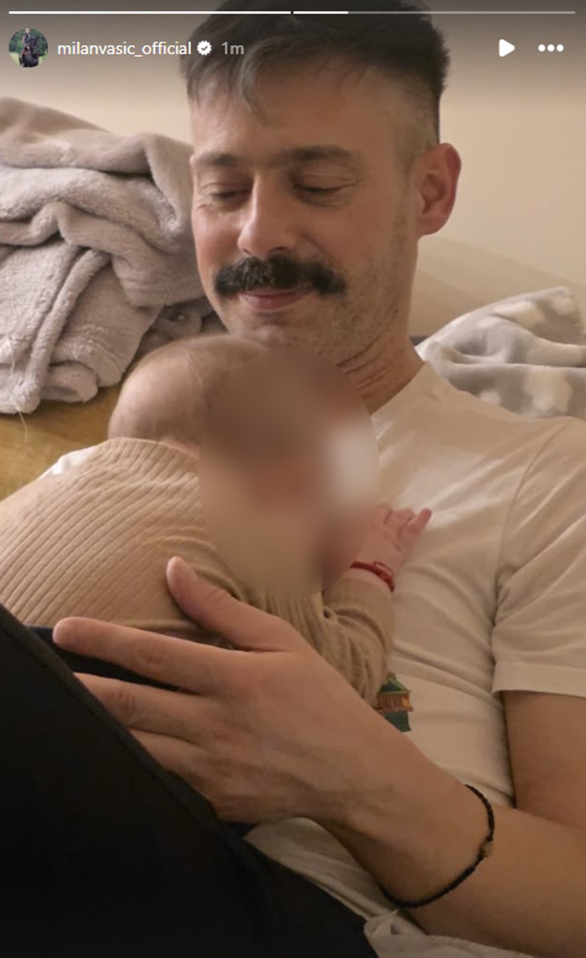 Milan Vasić sa sinom Despotom