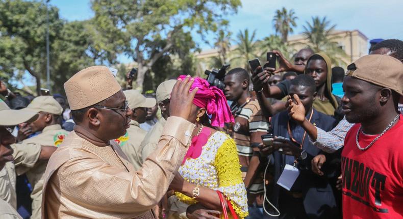 Le Président Macky Sall lors de la campagne électorale de 2019 | Pulse