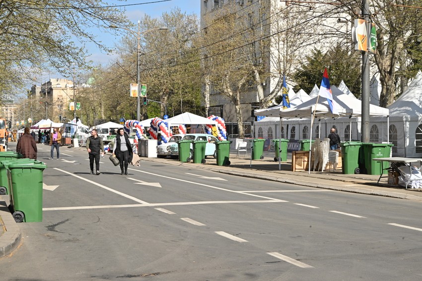 Pripreme za drugi dan skupa "Ne damo Srbiju"
