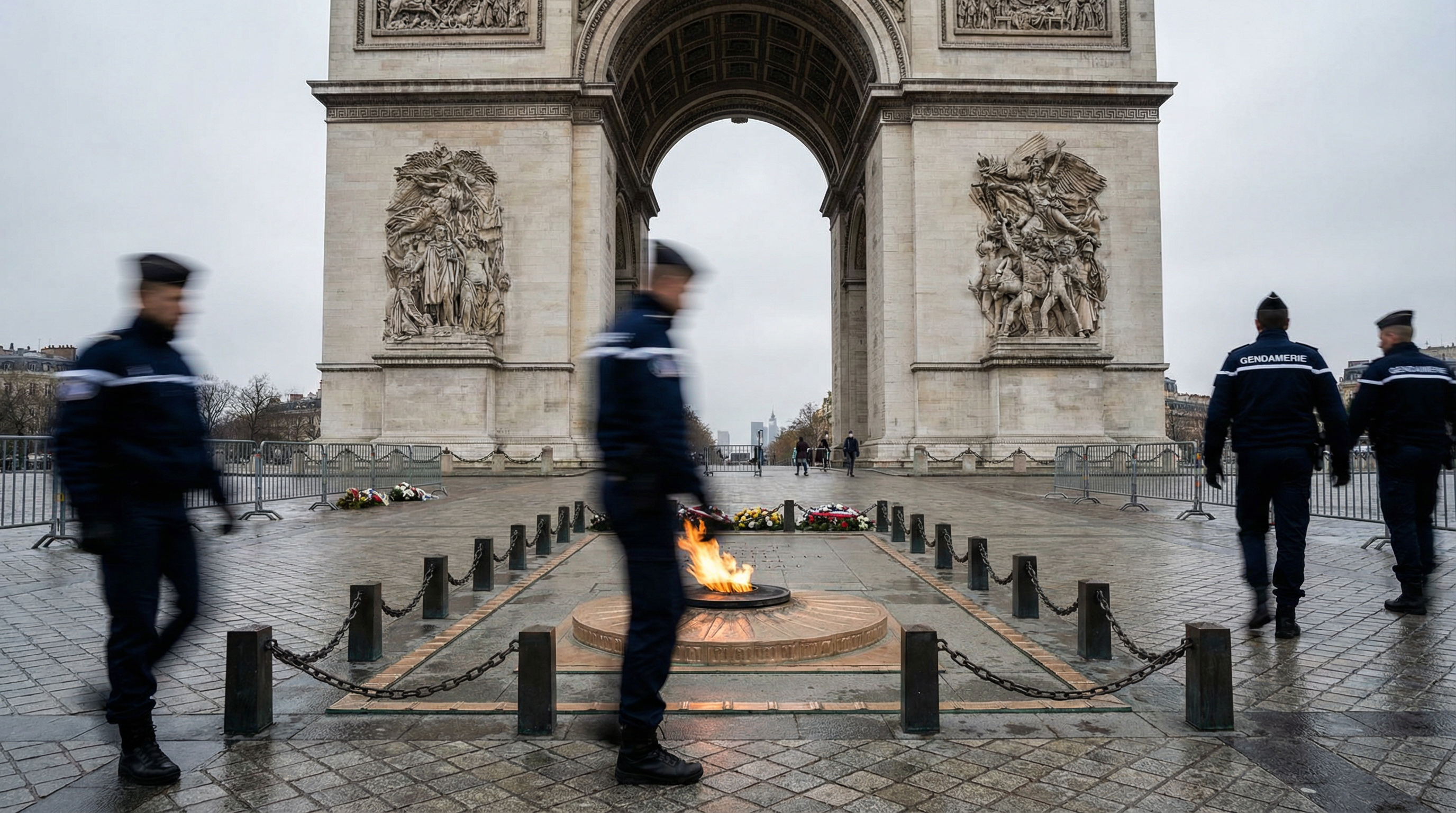 Attaque pendant la cérémonie du Soldat Inconnu : gendarme blessé à l'Arc de Triomphe