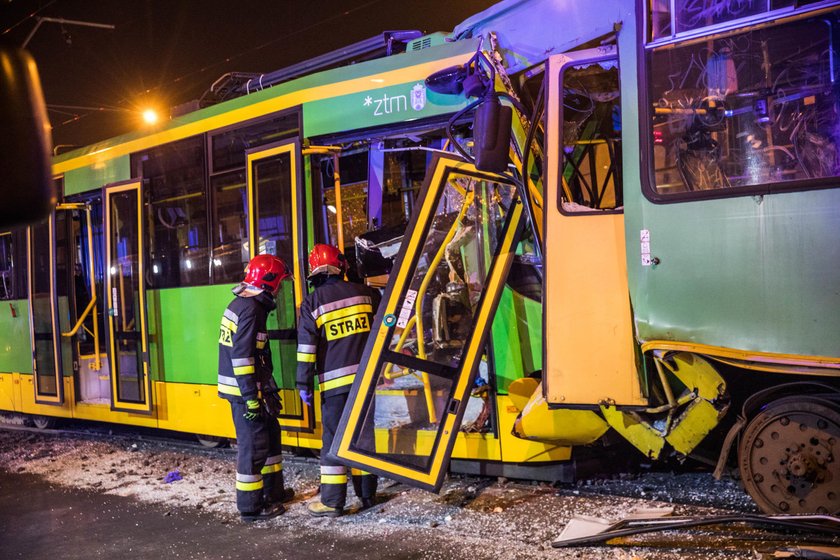 Dramatyczny wypadek tramwajów w Poznaniu