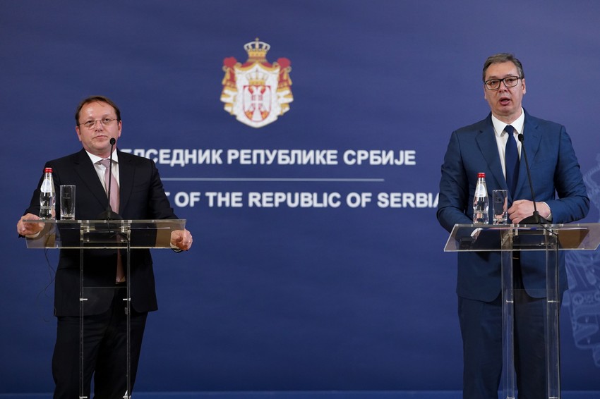 Aleksandar Vučić i Oliver Varheji