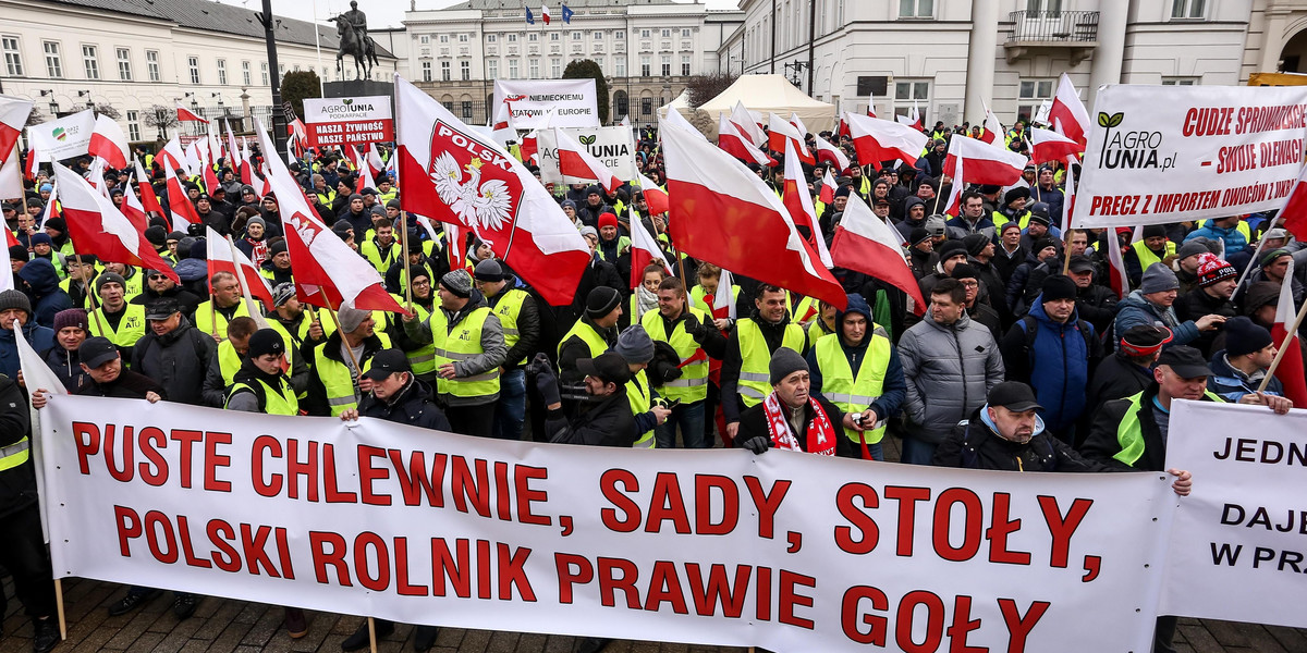 Rolnicy w stolicy, a minister uciekł do Wrocławia