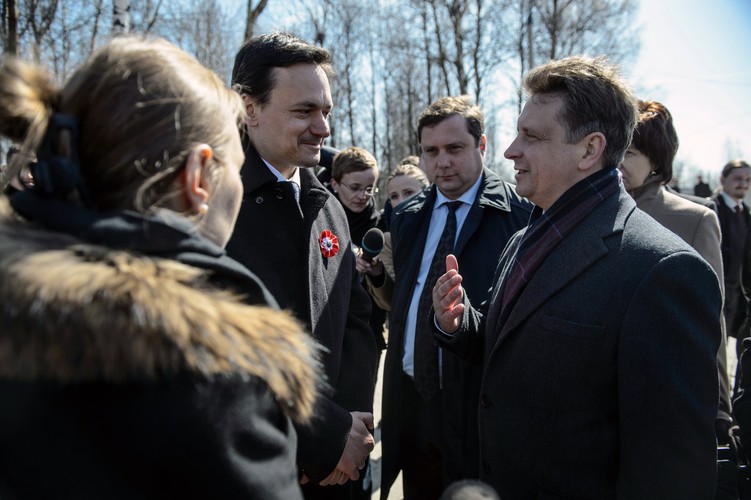 10 kwietnia 2015 roku. Uroczystości na miejscu katastrofy smoleńskiej