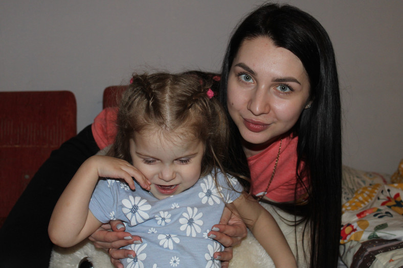 Tania ze swoją 4-letnią córką Ariną