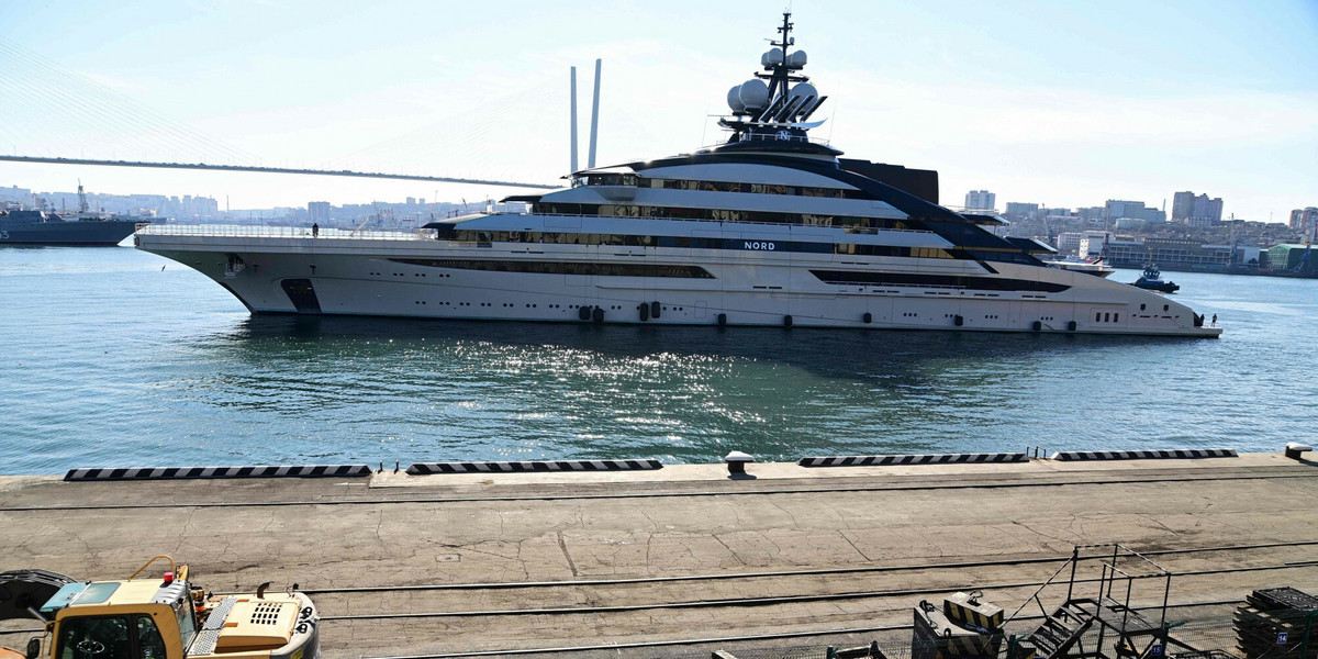 142-metrowy luksusowy jacht Nord, należący do rosyjskiego oligarchy.