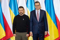 Wołodymyr Zełenski i Mateusz Morawiecki