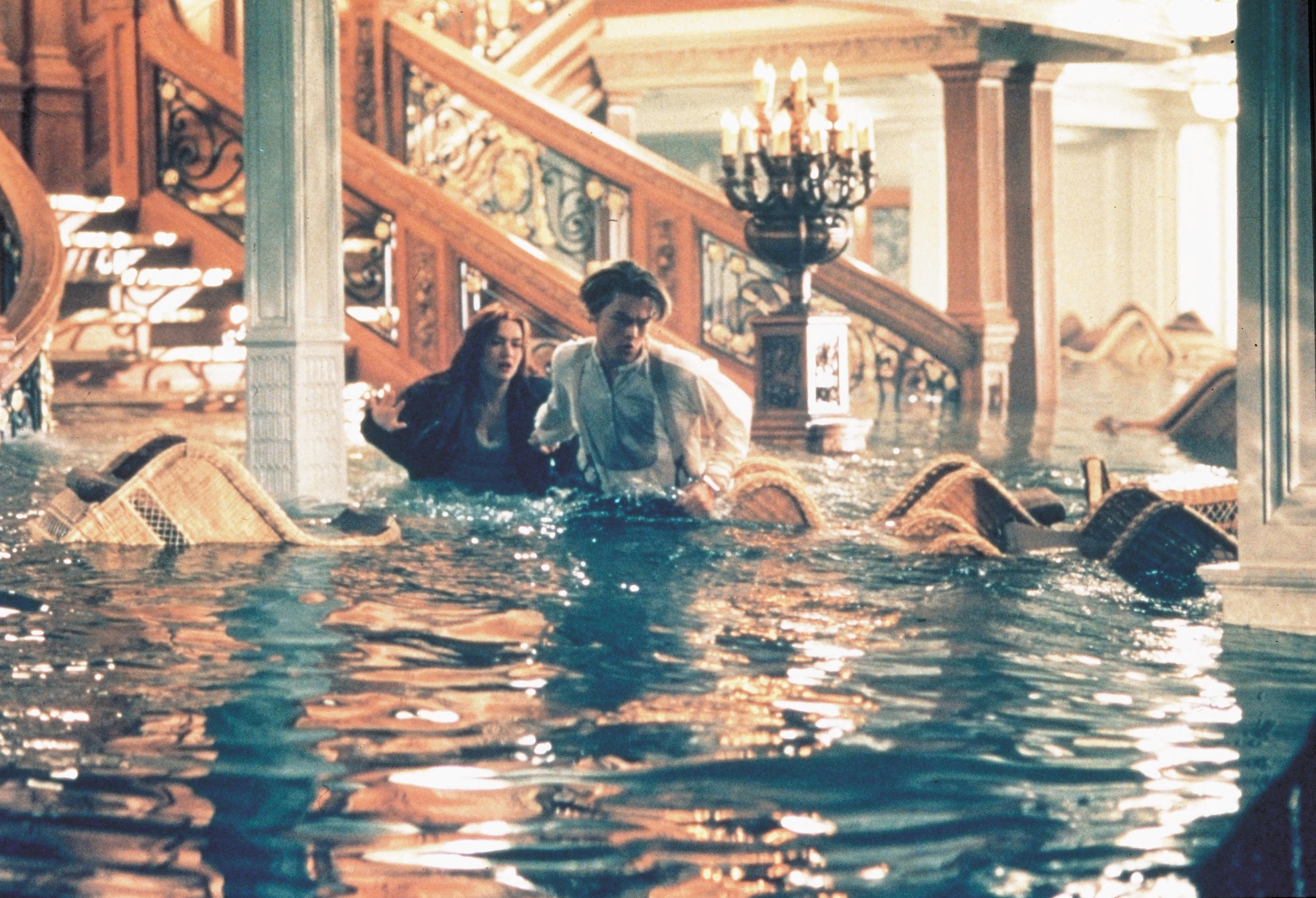 Zábery z filmu Titanic