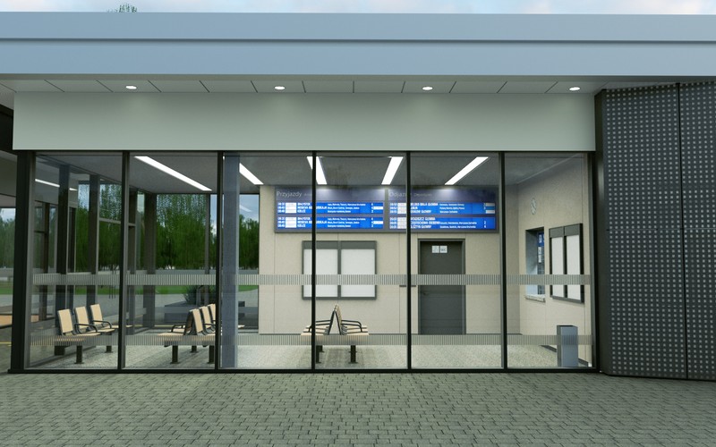 Na pierwszy rzut oka wygląda jak lotnisko regionalne, ale to poczekalnia nowego dworca PKP w Mławie, który ma ruszyć na przełomie września i października. Sary dworzec PKP w Mławie był tak brzyski i zaniedbany, że jak śpiewał Kazik Staszewski (co prawda o dworcu w Kutnie), „aż pękały oczy”. Nowa Mława to tzw. dworzec systemowy - tańszy od standardowego i projektowany z naciskiem na rozwiązania ekologiczne, np. ogniwa fotowoltaiczne, energooszczędne oświetlenie LED, czy systemu odzysku wody deszczowej.