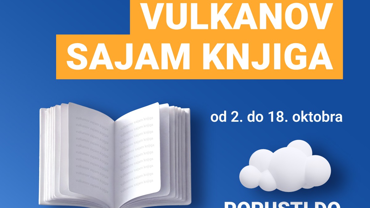 Ne propustite Vulkanov sajam knjiga