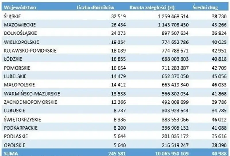 Alimenciarze w województwach Fot. BIG Infomonitor