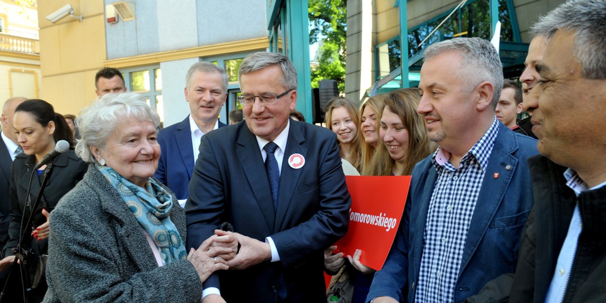 Bronisław Komorowski z mama