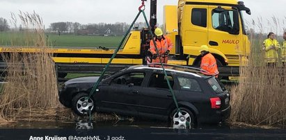 Znaleziono auto w kanale. W środku ciała Polaków