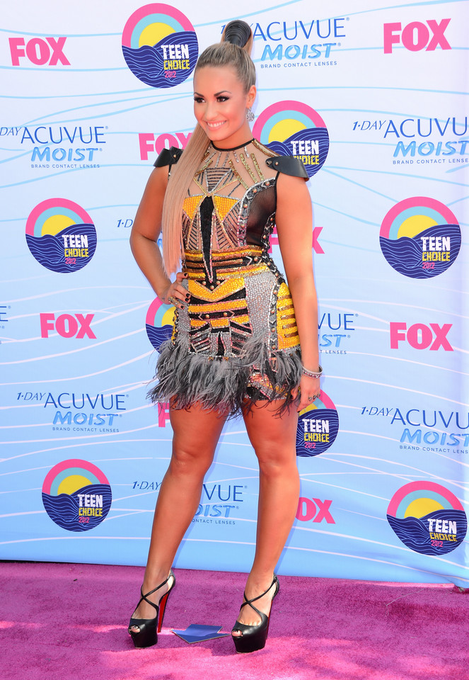 Demi Lovato podczas gali Teen Choice Awards (fot. Getty Images)