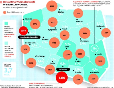 Zarobki wciąż w stagnacji. Płace szybko nie wzrosną (mapa wynagrodzeń)