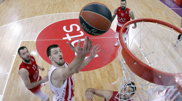 Ognjen Kuzmic (fehér mezben) brutális autóbalesetet szenvedett / Fotó: Northfoto