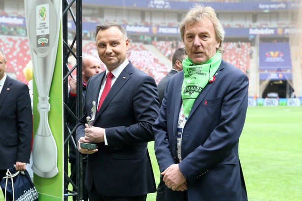 Zbigniew Boniek i Andrzej Duda