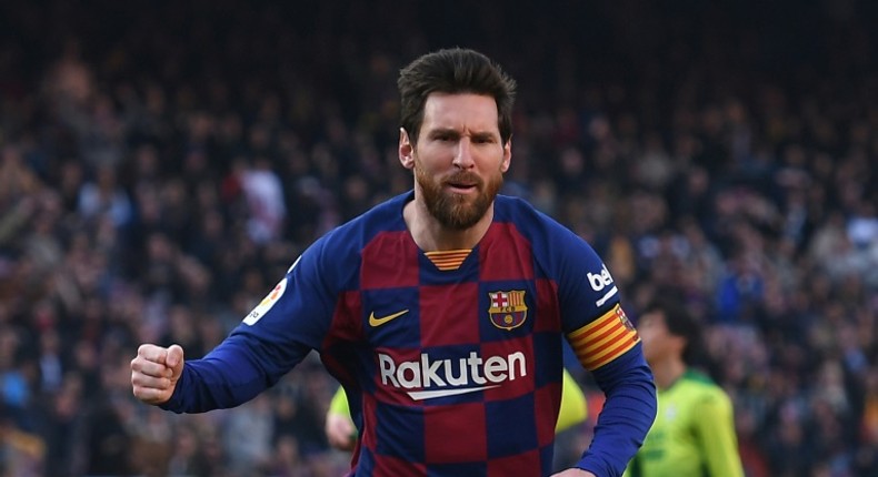 Lionel Messi has 23 goals in 28 appearances for Barcelona this season.