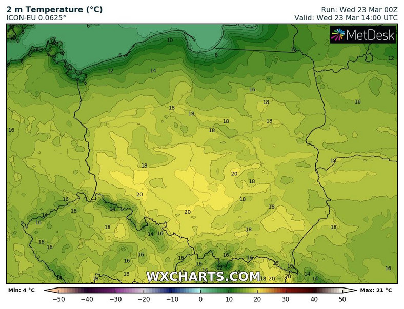 Słupki rtęci pokażą nawet 20 st. C