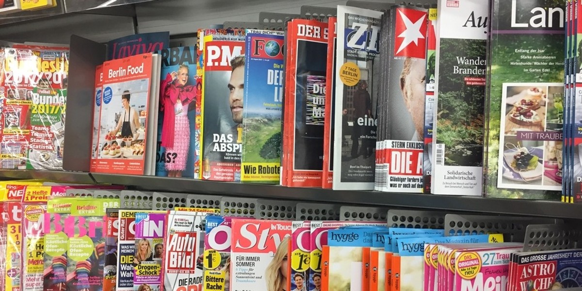 Na niemieckim rynku prasy jest ponad 20 magazynów piszących o psychologii