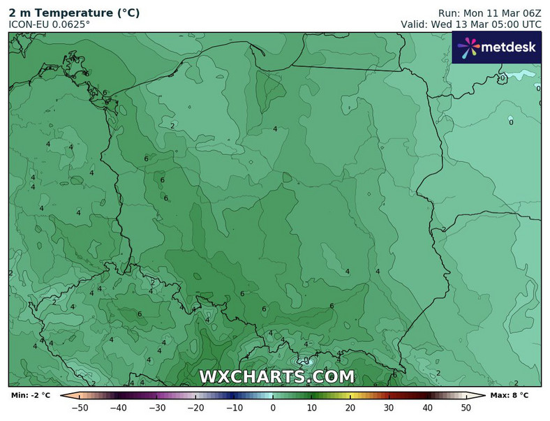 Nad ranem słupki rtęci pokażą nieznacznie powyżej 0 st. C