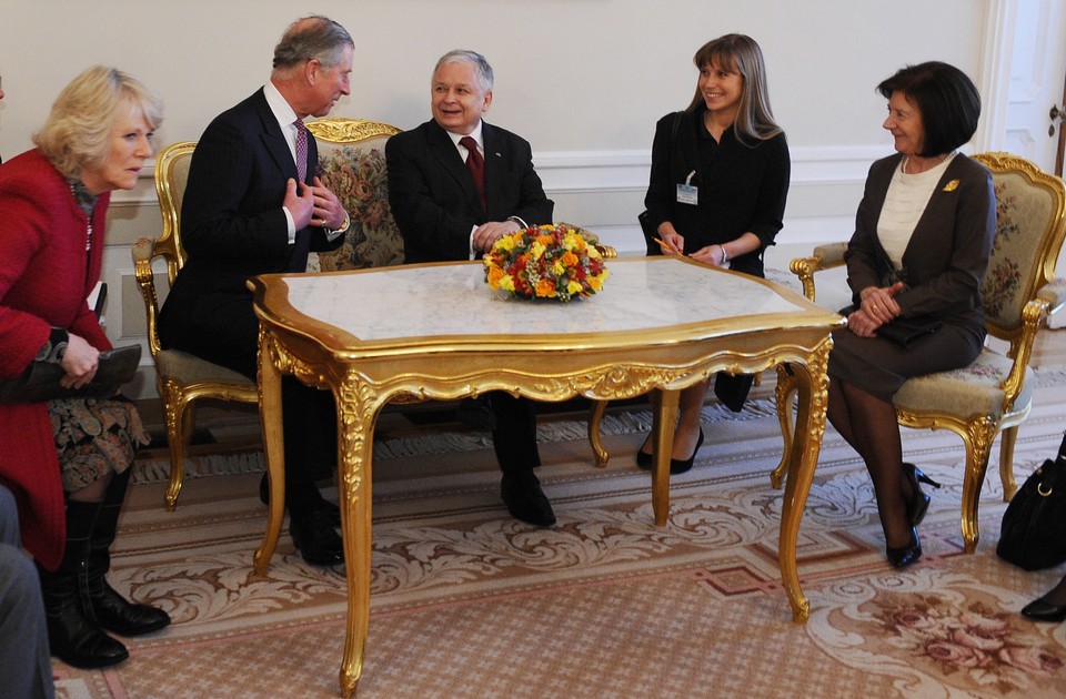 WARSZAWA KSIĄŻE KAROL W PAŁACU PREZYDENCKIM