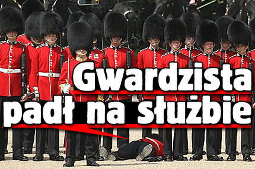 Gwardzista padł na służbie