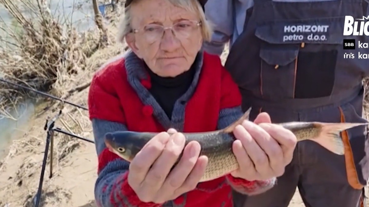 Negica Stojanović, žena ribolovac