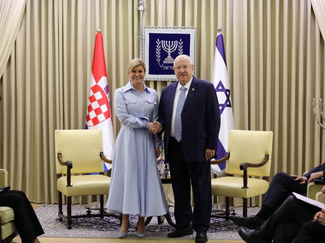 Kolinda Grabar-Kitarović i Reuven Rivlin