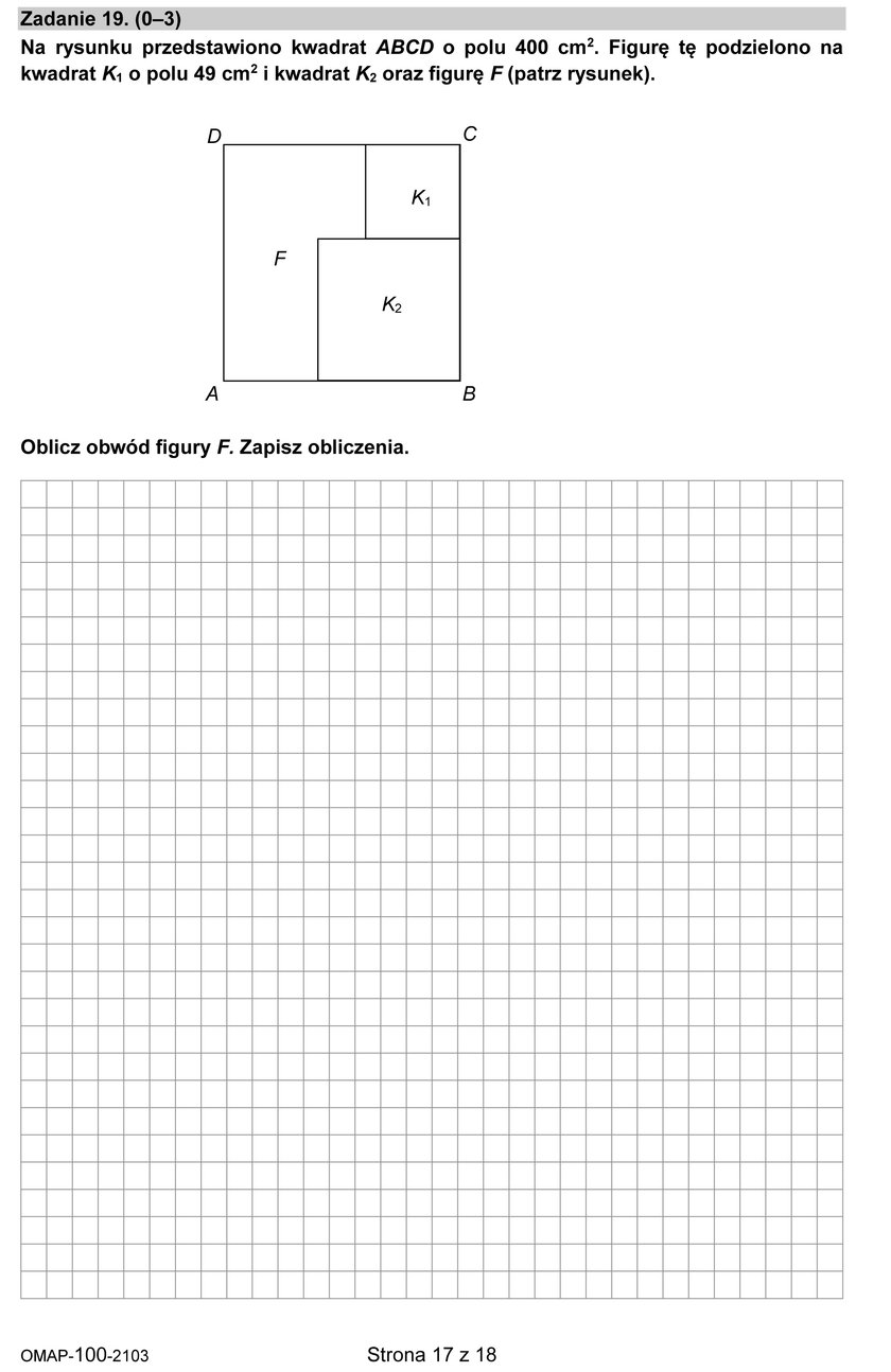 Egzamin dla ósmoklasistów z matematyki