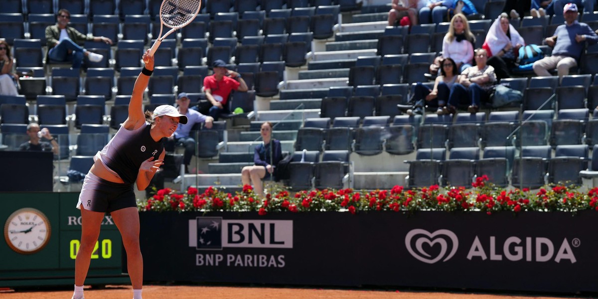 Iga Świątek solidnie prezentuje się podczas Italian Open