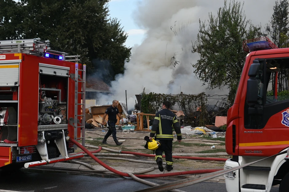 Požar kod Starog sajmišta