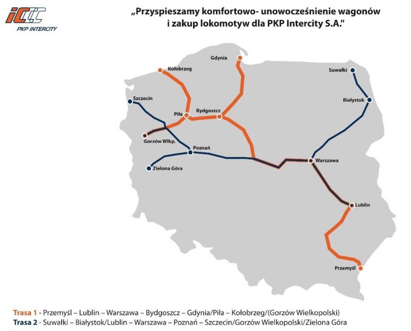 Mapa Intercity.