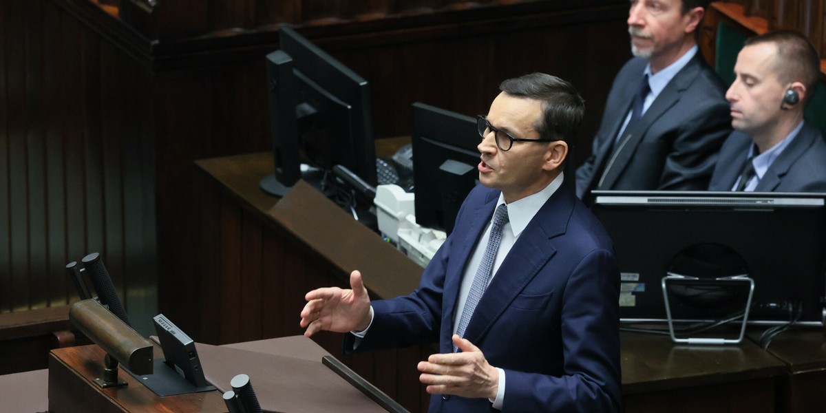 Mateusz Morawiecki wygłosi dziś expose