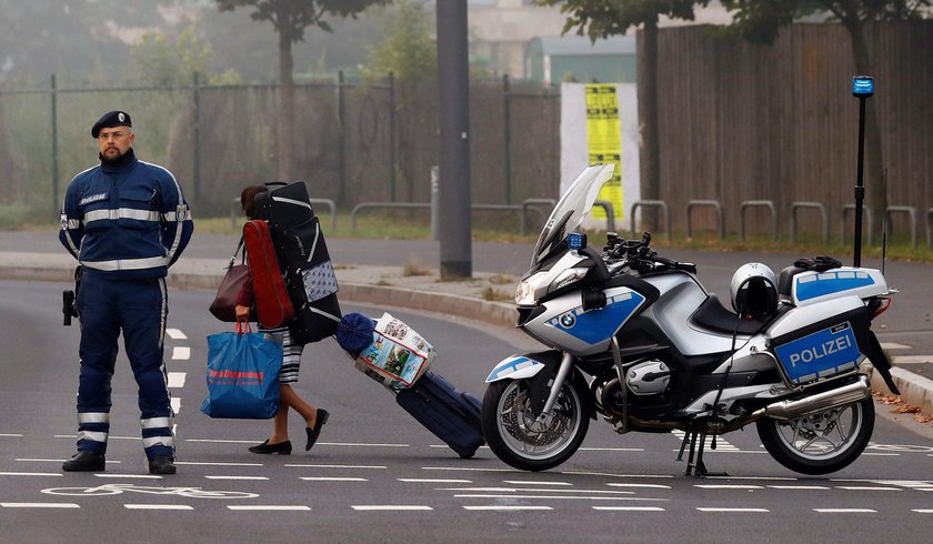 Ewakuacja we Frankfurcie