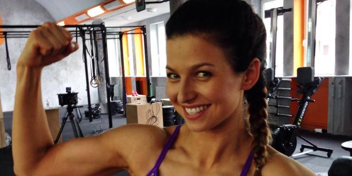 Anna Lewandowska na sesji Nike