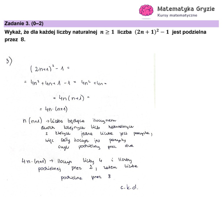 Arkusz CKE i odpowiedzi. Matematyka, poziom podstawowy formuła 2023 - zadanie 3