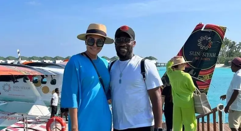 Jay Jay Okocha celebrates 25th wedding anniversary with wife of his youth