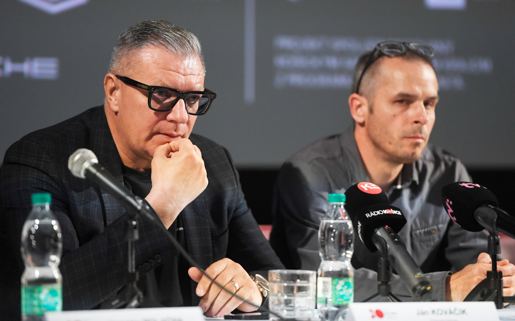 Zľava producent festivalu Ján Kováčik a umelecký riaditeľ festivalu Martin Palúch.