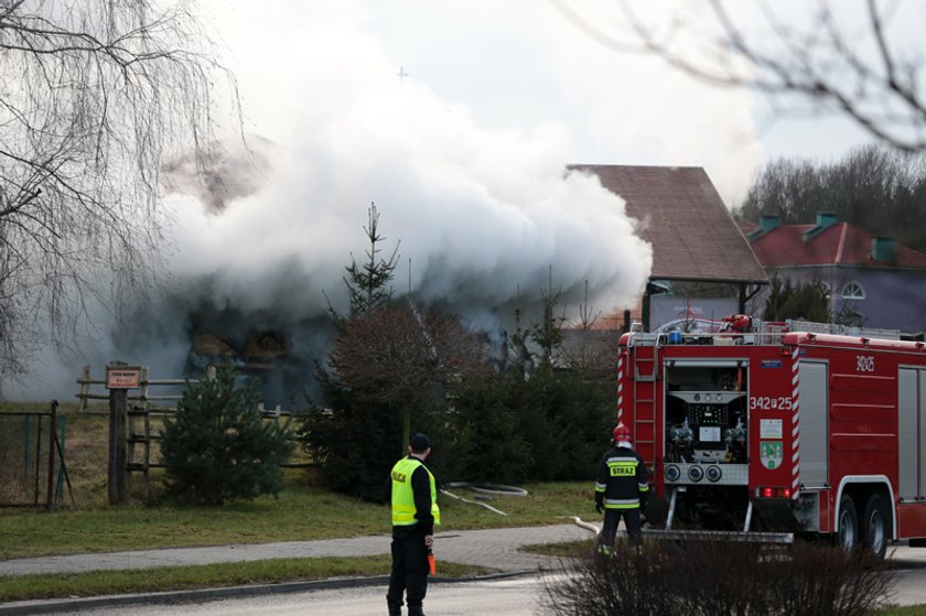 Pożar stadniny w Zielonej Górze