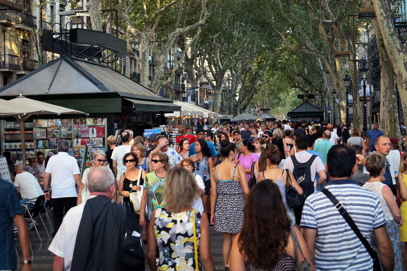 ulica La Rambla Barcelona