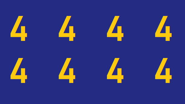 Osiem czwórek — zagadka matematyczna dla bystrzaków